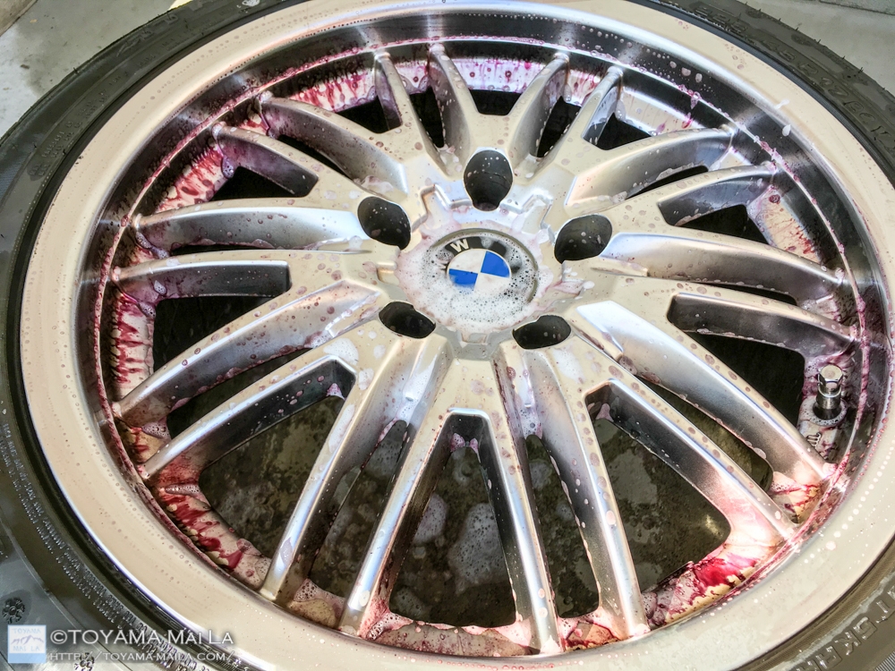 BMW　ホイール　鉄粉　クリーナー　洗う　汚れ　7