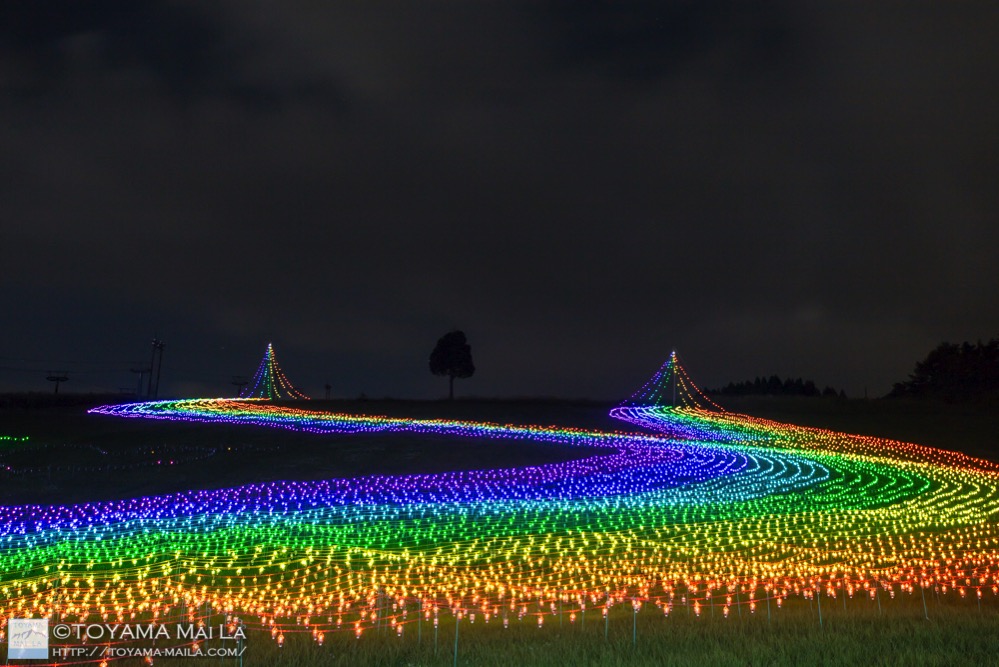 牛岳　イルミネーション　虹のかけはし　富山　6